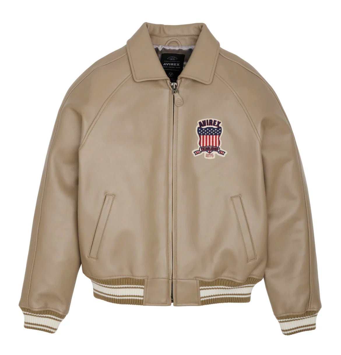 Men Hip Hop Sheep skin Varsity Jacket Embroidered Diamond Classic Casual - StepByStep