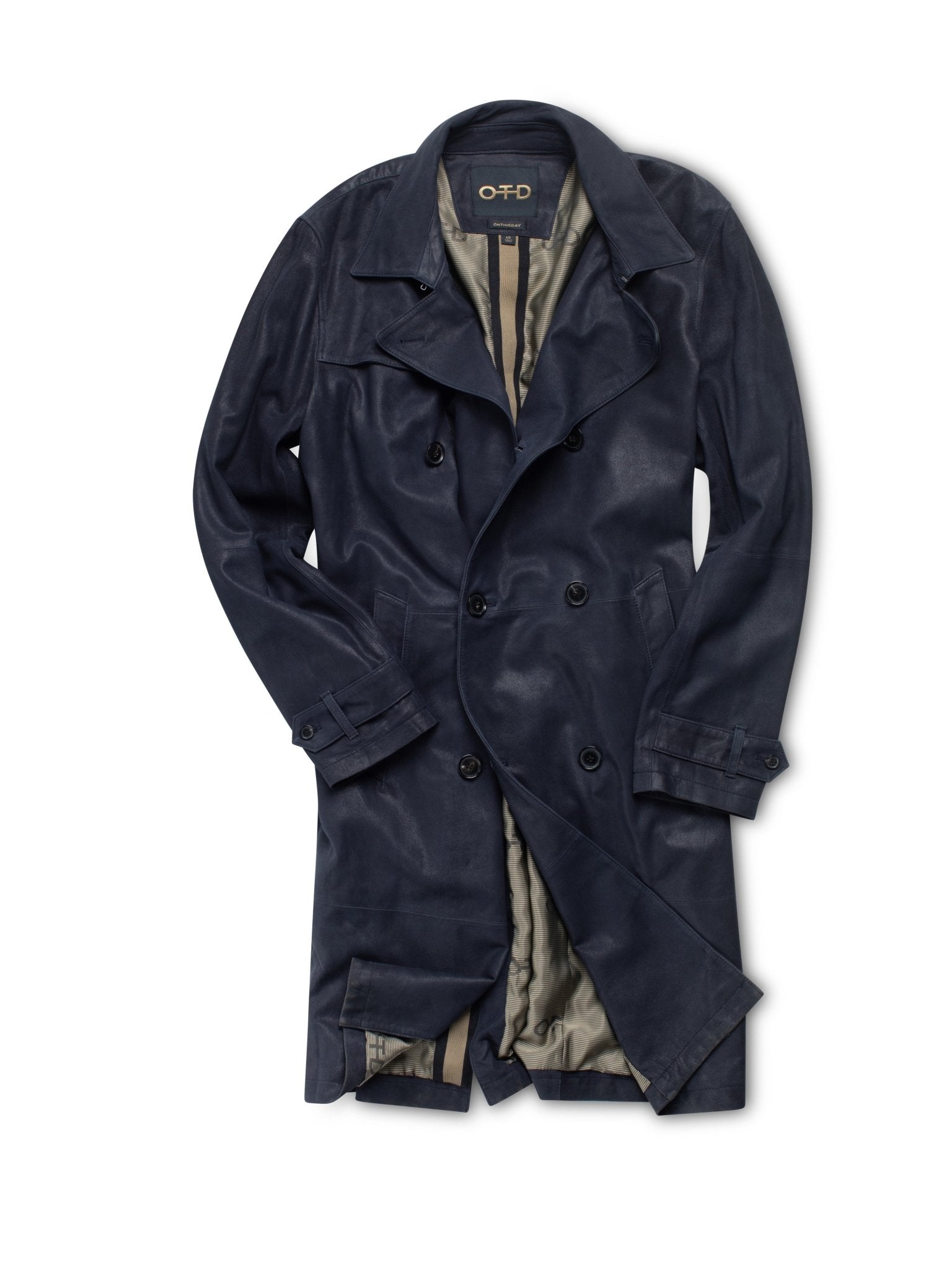 Midnight Suede Trench Coat - StepByStep