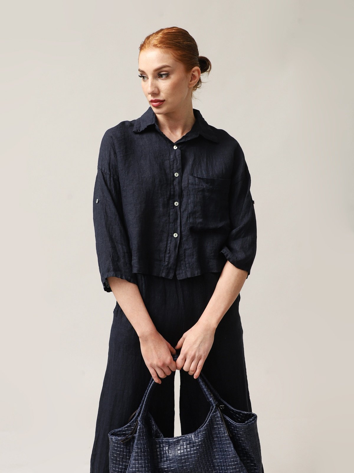 Moteriški marškiniai, Capsule Collection, 100% linas - StepByStep