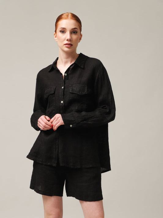 Moteriški marškiniai, Capsule Collection, 100% linas - StepByStep