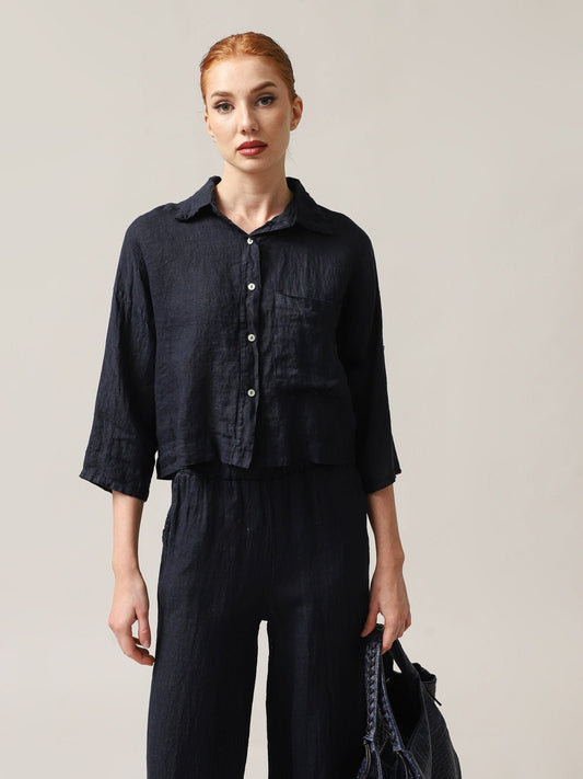 Moteriški marškiniai, Capsule Collection, 100% linas - StepByStep