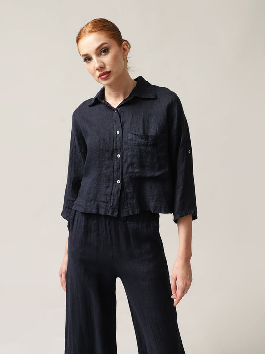Moteriški marškiniai, Capsule Collection, 100% linas - StepByStep
