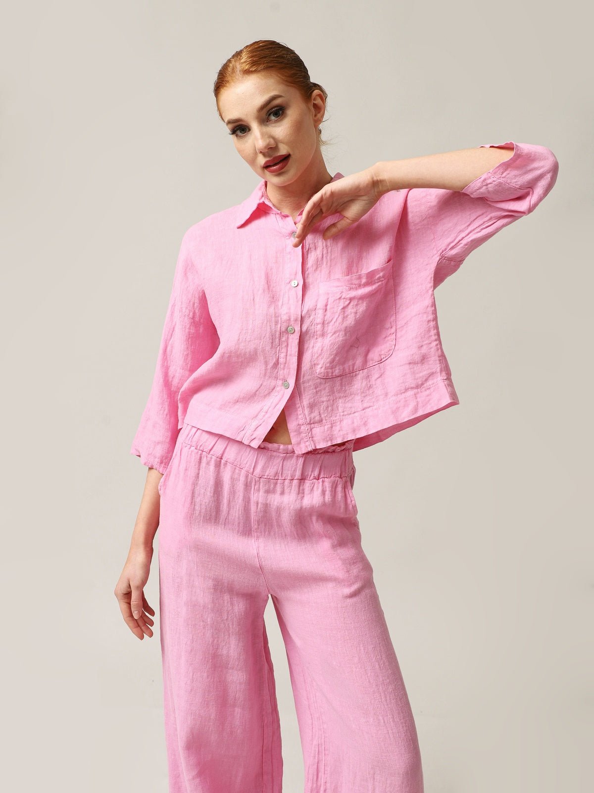 Moteriški marškiniai, Capsule Collection, 100% linas - StepByStep