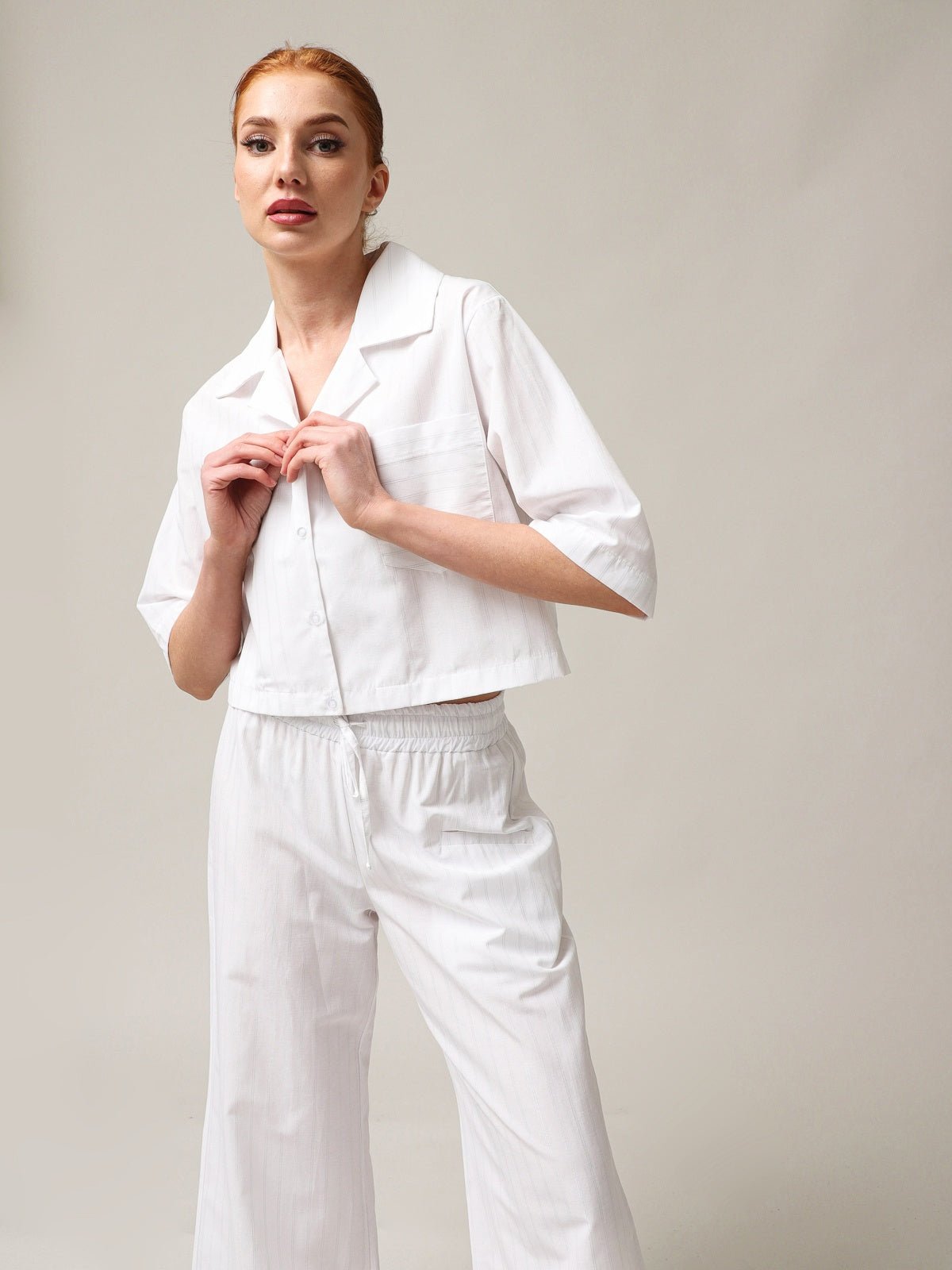 Moteriški trumpi kasdieniai marškiniai - StepByStep