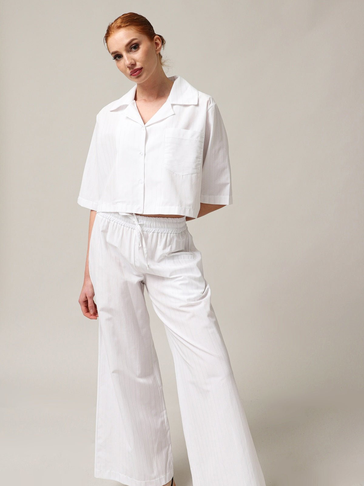 Moteriški trumpi kasdieniai marškiniai - StepByStep