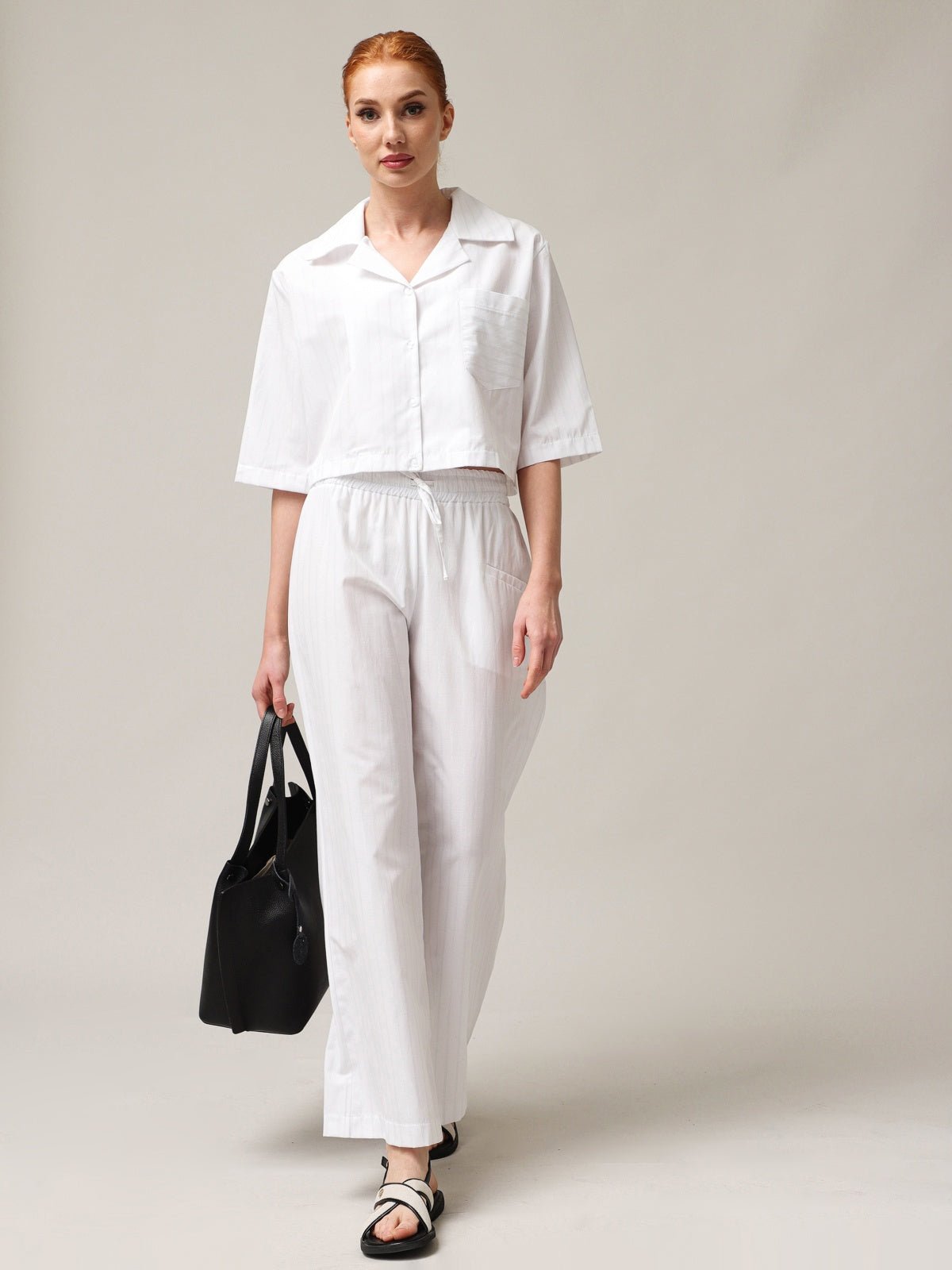 Moteriški trumpi kasdieniai marškiniai - StepByStep