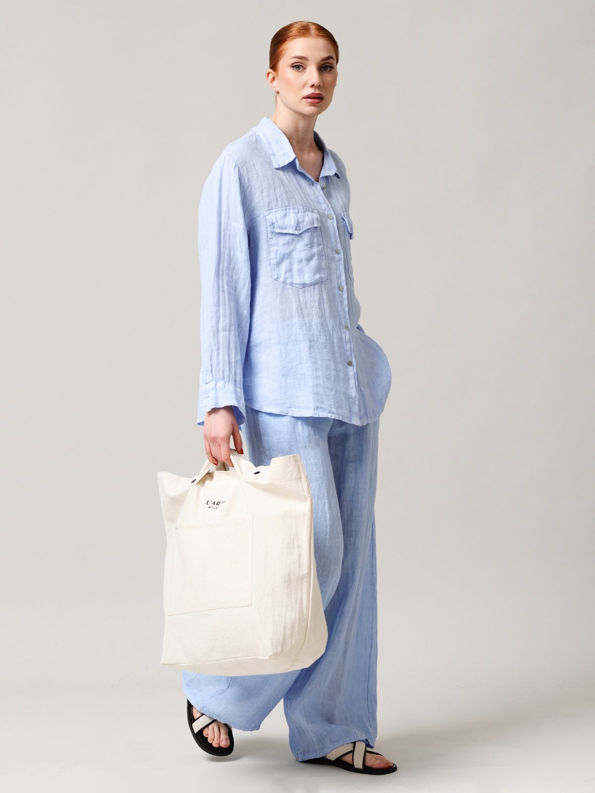 Moteriškos kelnės, Capsule Collection, 100% linas - StepByStep