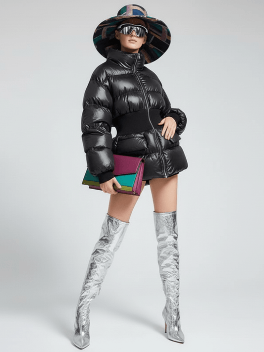 NOHO Elastic Waist Puffer Jacket BYMANYC ® New York - StepByStep