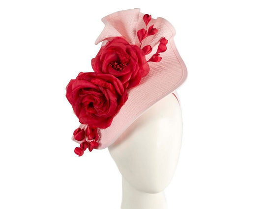 Pink & red racing fascinator by Fillies Collection - StepByStep