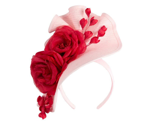 Pink & red racing fascinator by Fillies Collection - StepByStep