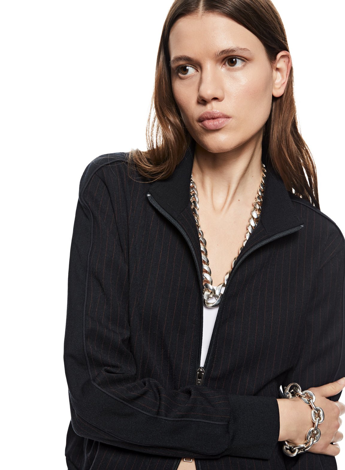Pinstripe Track Jacket - StepByStep