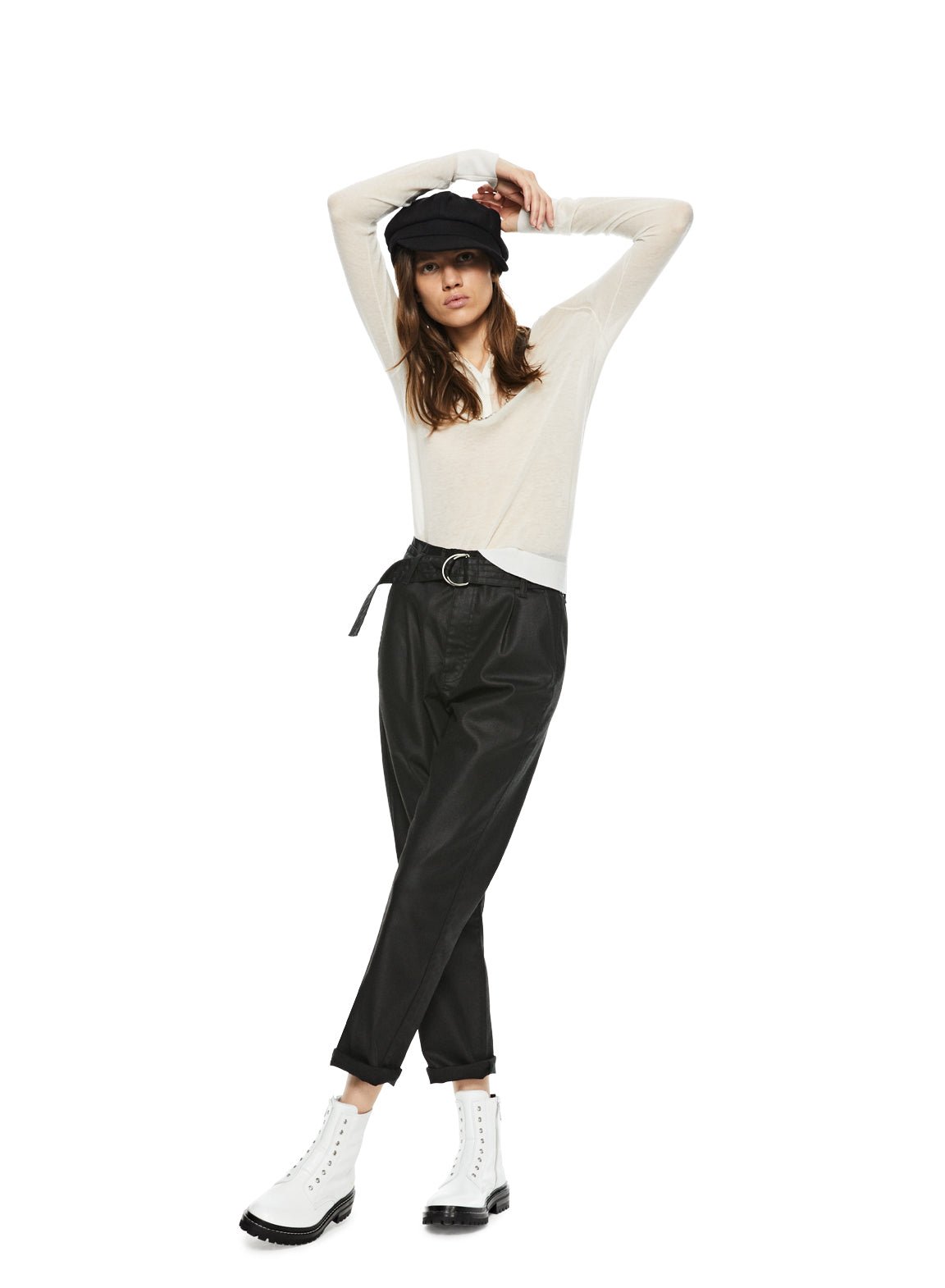 Pleated High Rise Tapered Pant - StepByStep