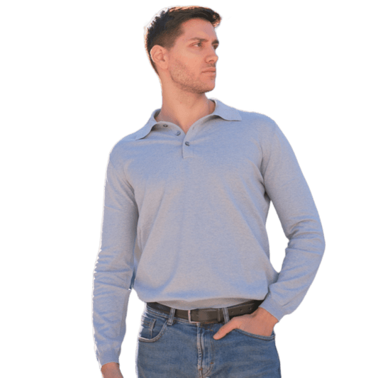 Polo Uomo Maniche Lunghe 100% Cotone ELS - StepByStep