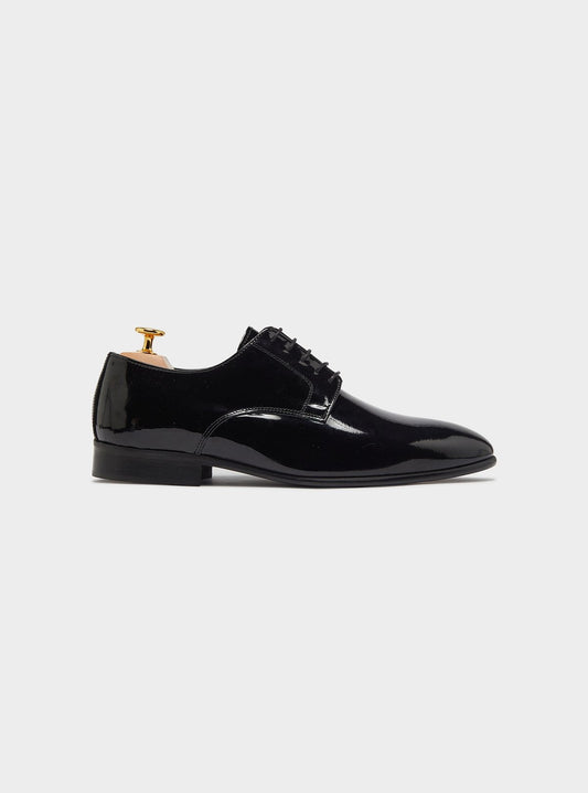 Scarpa derby cerimonia 100% pelle lucida - StepByStep
