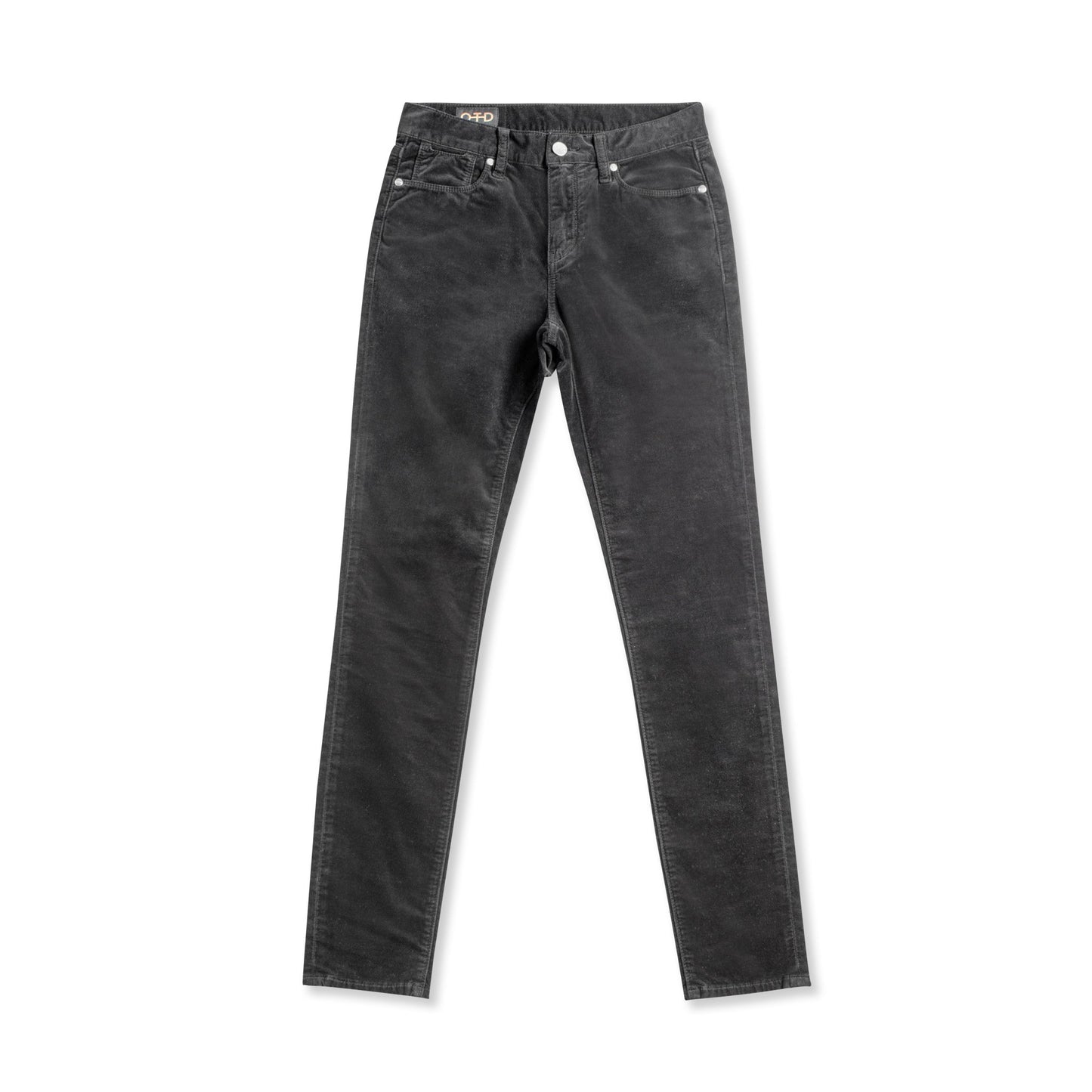 Skinny - Fit Stretch Velvet Jean (Black) - StepByStep