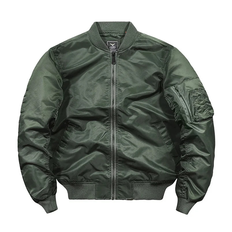 Spring Bomber Jacket For Men Women Padding Military Jacket Varsity Baseball Coat Mens Windbreaker Male Clothing MA1 Winter Z1 - StepByStep