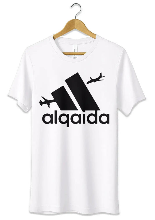 T-Shirt Maglietta Alqaida Meme Al Qaeda Fake Adidas Divertente - StepByStep