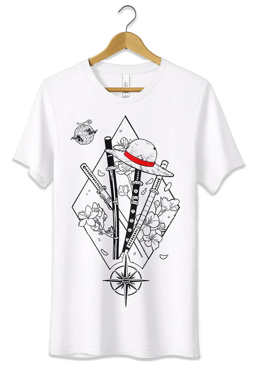 T-Shirt Maglietta Simboli Anime One Piece - StepByStep