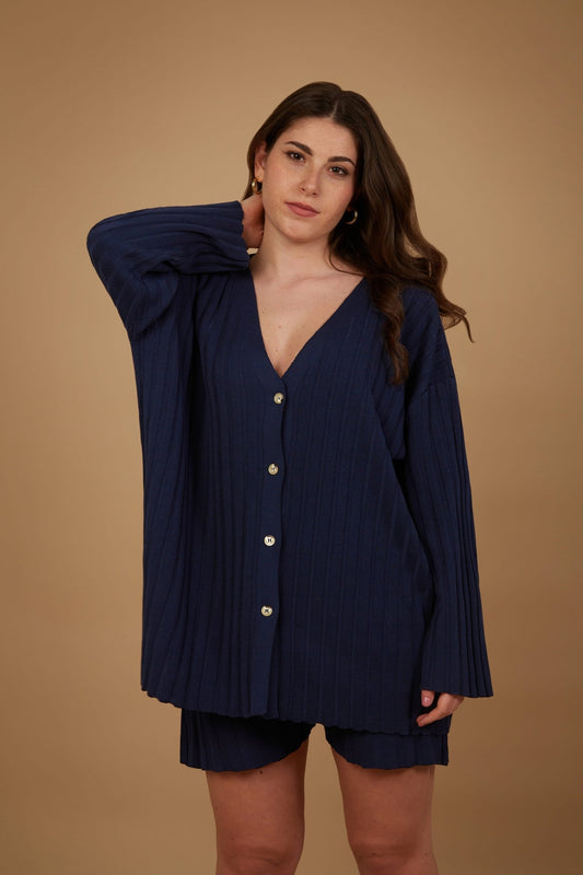 The Ophra Cardigan - Blu Royal - StepByStep
