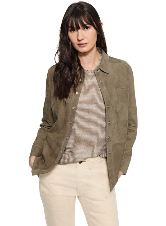 Ultra - Fine Suede Shirt Jacket - StepByStep