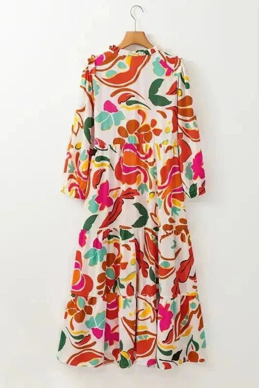 Valencia Floral Tiered Maxi Dress - StepByStep