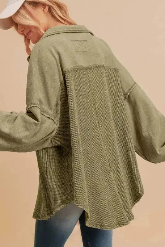 Waffle Knit Harmony Shacket - StepByStep
