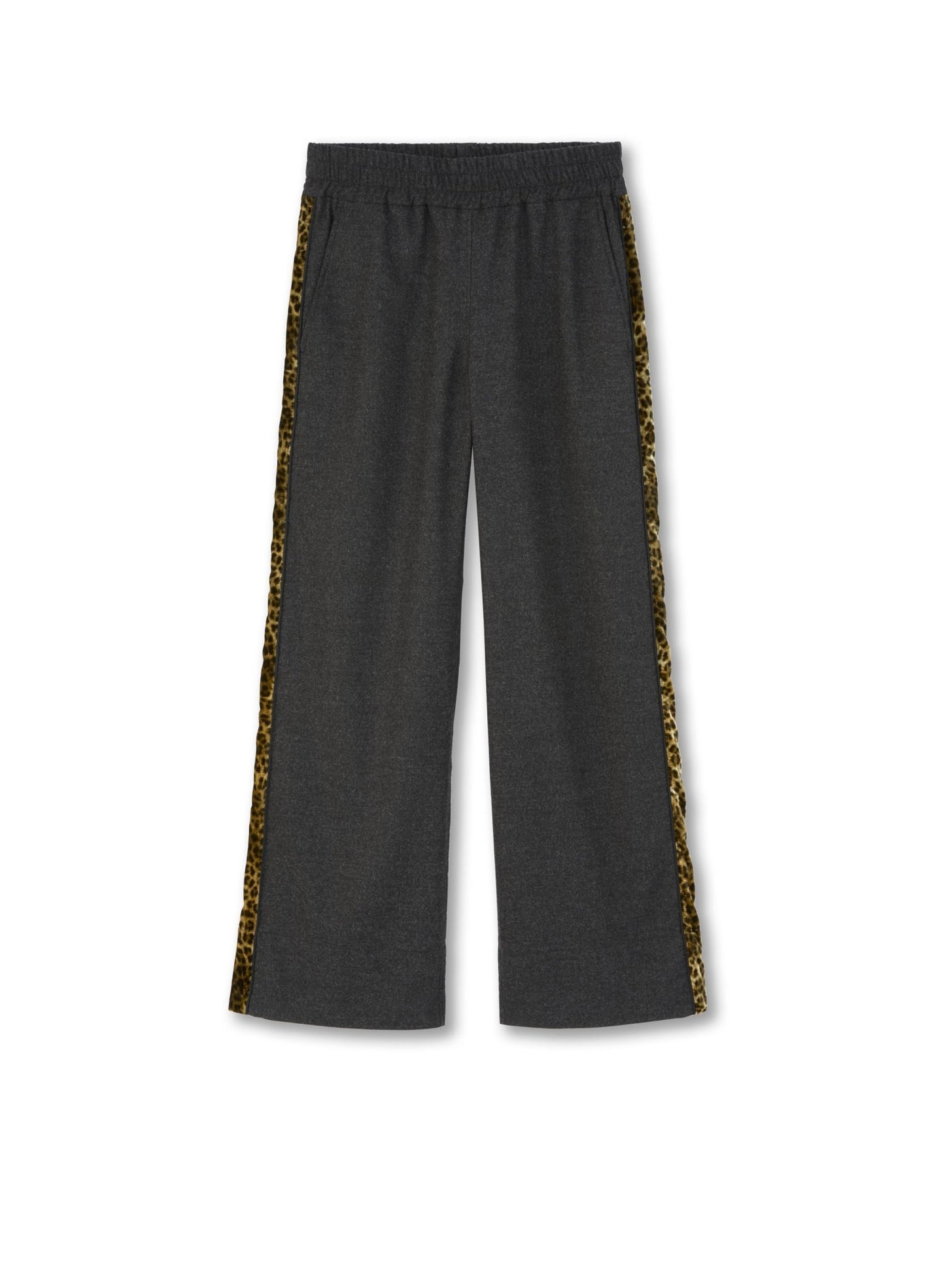 Wide Leg Track Pant (Charcoal Heather) - StepByStep