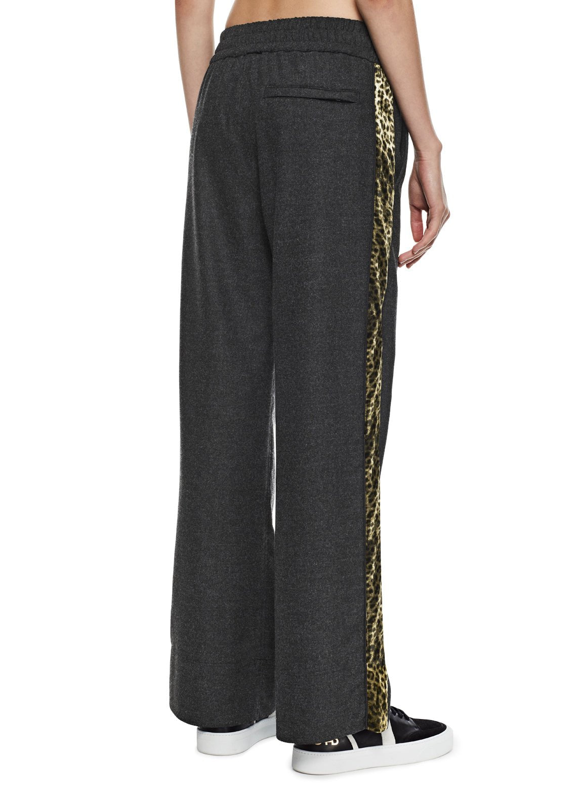 Wide Leg Track Pant (Charcoal Heather) - StepByStep