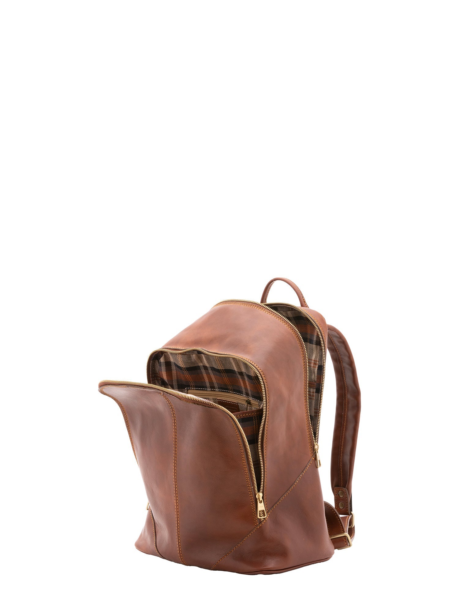Zaino unisex In Vera pelle Made in Italy 30x46x17 cm - StepByStep