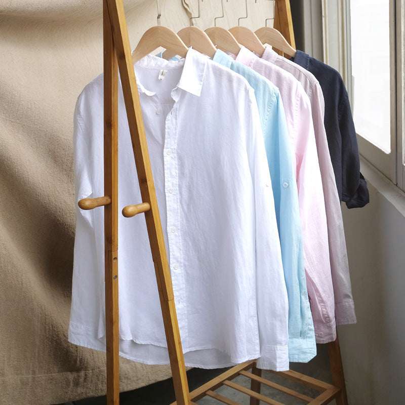 Camicia in Lino Bianca