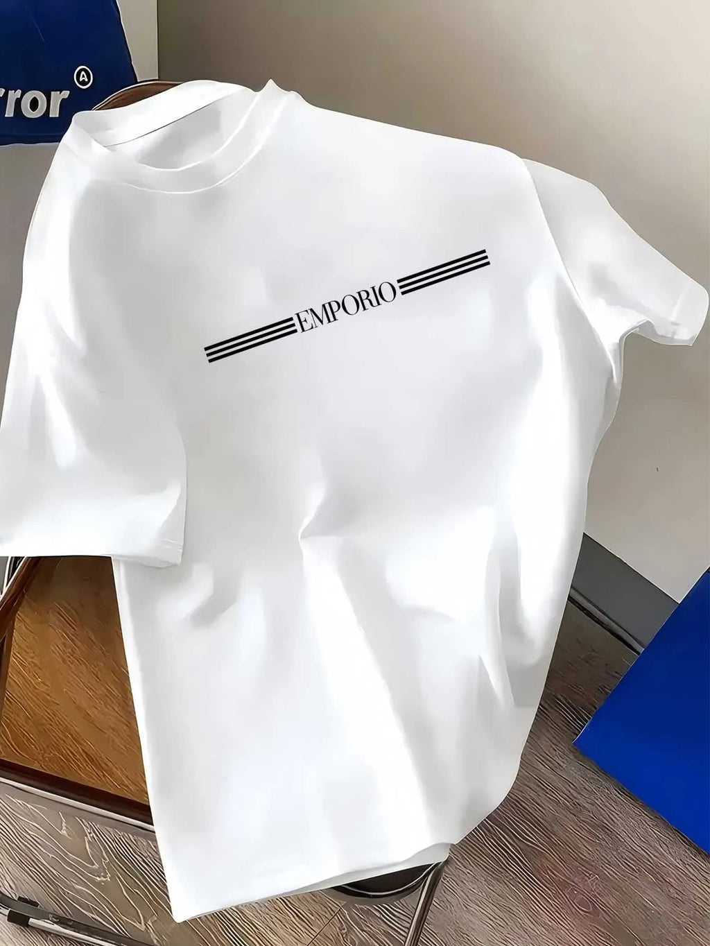 100% pure cotton men's luxurious brand letter print T-shirt, short - sleeved T-shirt, high - quality men's clothing, streetwear - StepByStepNow