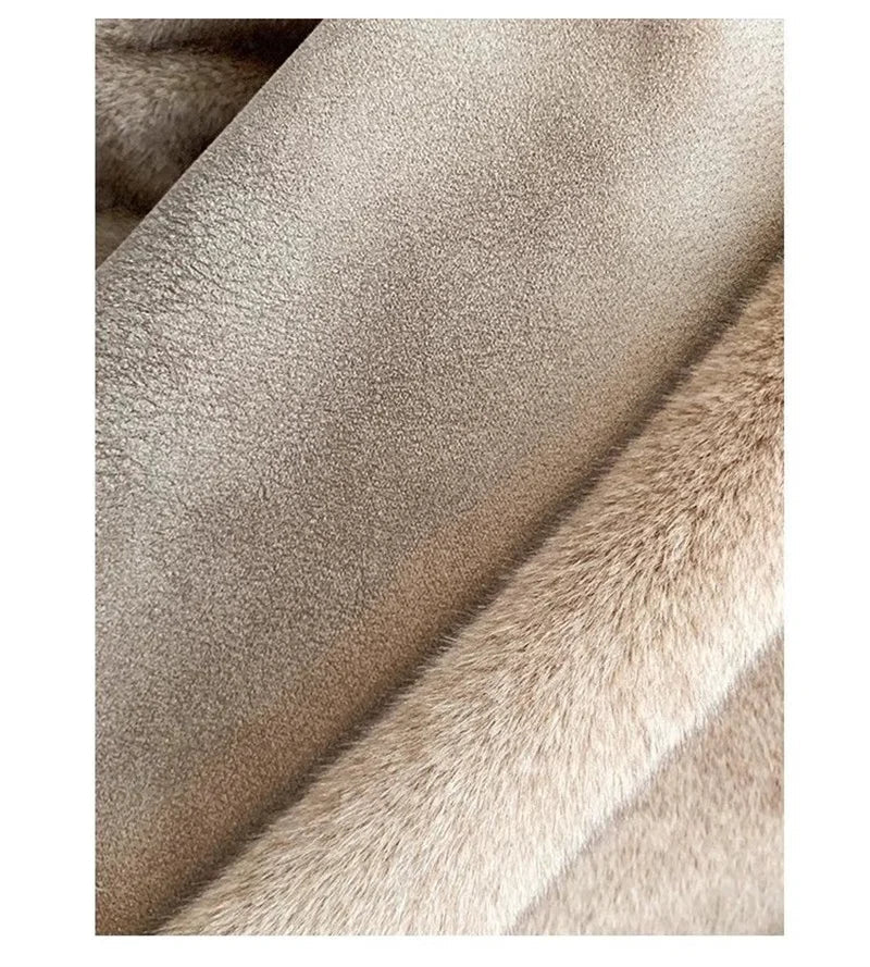 Nuovo cappotto in pelliccia di visone sintetica ecologico, stile mondana vestibilità ampia - StepByStepNow