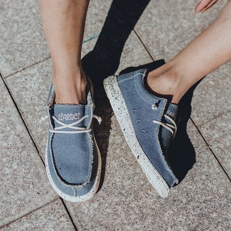 2025 Fashion Men's Casual Loafers Summer Canvas Comfortable New Luxury Brand Designer Denim Sports Walking Shoes Tenis Masculino - StepByStepNow