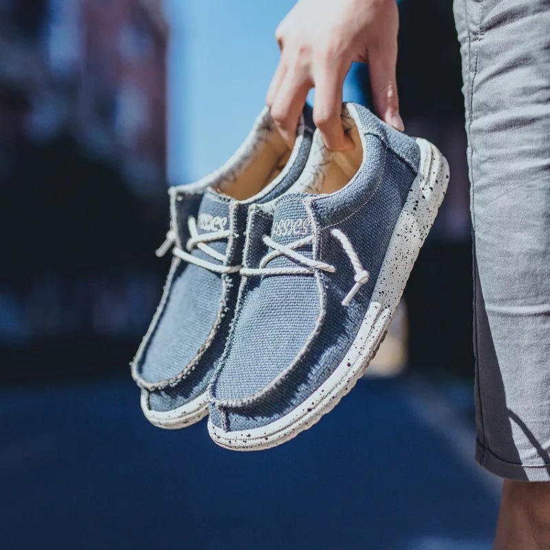 2025 Fashion Men's Casual Loafers Summer Canvas Comfortable New Luxury Brand Designer Denim Sports Walking Shoes Tenis Masculino - StepByStepNow