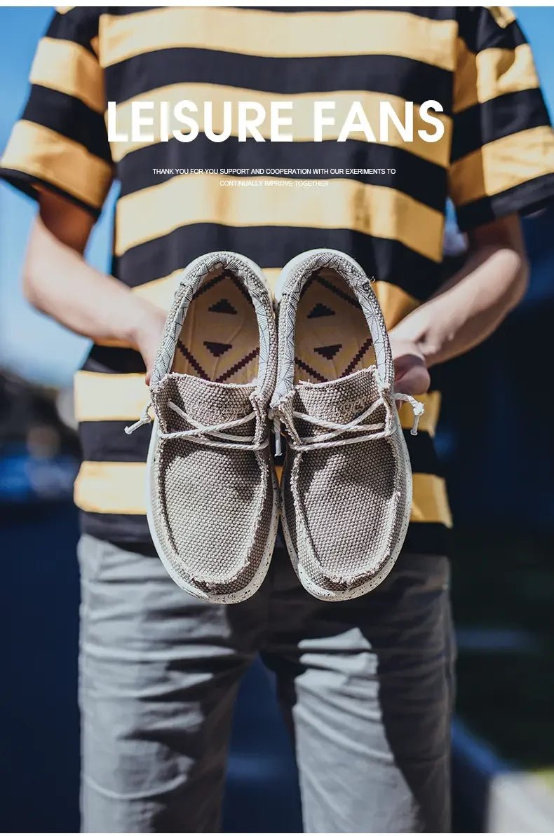 2025 Fashion Men's Casual Loafers Summer Canvas Comfortable New Luxury Brand Designer Denim Sports Walking Shoes Tenis Masculino - StepByStepNow