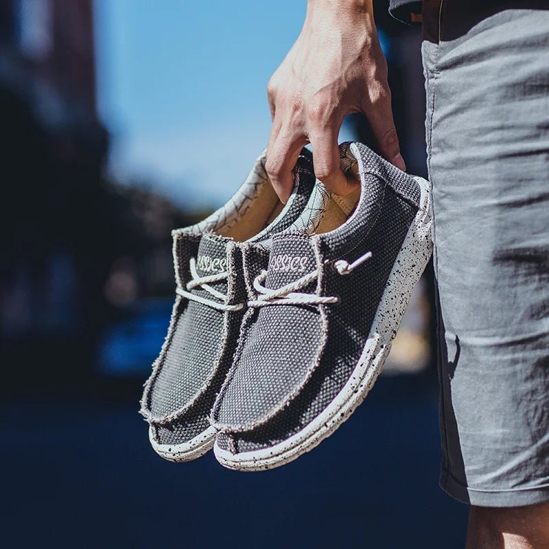 2025 Fashion Men's Casual Loafers Summer Canvas Comfortable New Luxury Brand Designer Denim Sports Walking Shoes Tenis Masculino - StepByStepNow