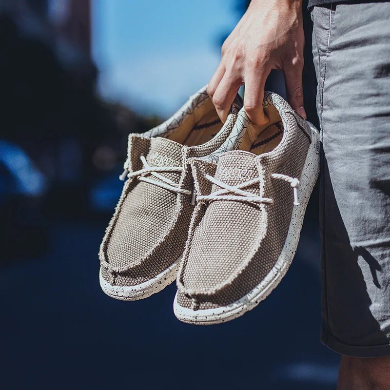 2025 Fashion Men's Casual Loafers Summer Canvas Comfortable New Luxury Brand Designer Denim Sports Walking Shoes Tenis Masculino - StepByStepNow