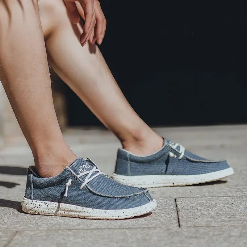 2025 Fashion Men's Casual Loafers Summer Canvas Comfortable New Luxury Brand Designer Denim Sports Walking Shoes Tenis Masculino - StepByStepNow
