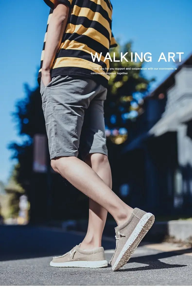 2025 Fashion Men's Casual Loafers Summer Canvas Comfortable New Luxury Brand Designer Denim Sports Walking Shoes Tenis Masculino - StepByStepNow