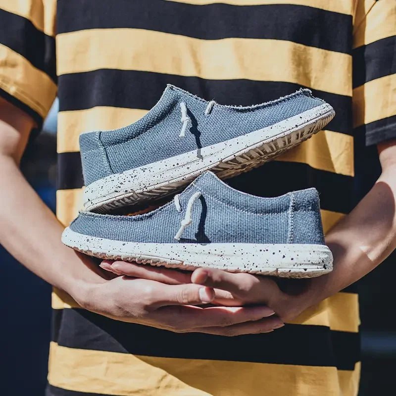 2025 Fashion Men's Casual Loafers Summer Canvas Comfortable New Luxury Brand Designer Denim Sports Walking Shoes Tenis Masculino - StepByStepNow