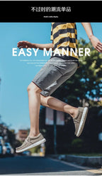 2025 Fashion Men's Casual Loafers Summer Canvas Comfortable New Luxury Brand Designer Denim Sports Walking Shoes Tenis Masculino - StepByStepNow