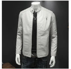 2025 Men Leather Jacket Stand Collar Slim Pu Leather Jacket Autumn Fashion Men Motorcycle Causal Coat Male Moto Biker Coat - StepByStep