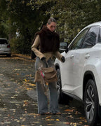 Pelliccia sintetica Dolcevita Eco di visone senza maniche - StepByStepNow