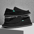 2025 New Spring Handmade Canvas Casual Men Shoes Design Fashion Sneakers Man Loafers Breathable Low Top Flat Shoes Soft Driving - StepByStepNow