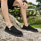 2025 New Spring Handmade Canvas Casual Men Shoes Design Fashion Sneakers Man Loafers Breathable Low Top Flat Shoes Soft Driving - StepByStepNow