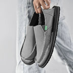 2025 New Spring Handmade Canvas Casual Men Shoes Design Fashion Sneakers Man Loafers Breathable Low Top Flat Shoes Soft Driving - StepByStepNow