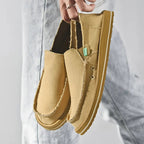 2025 New Spring Handmade Canvas Casual Men Shoes Design Fashion Sneakers Man Loafers Breathable Low Top Flat Shoes Soft Driving - StepByStepNow