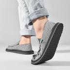 2025 New Spring Handmade Canvas Casual Men Shoes Design Fashion Sneakers Man Loafers Breathable Low Top Flat Shoes Soft Driving - StepByStepNow