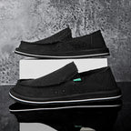 2025 New Spring Handmade Canvas Casual Men Shoes Design Fashion Sneakers Man Loafers Breathable Low Top Flat Shoes Soft Driving - StepByStepNow