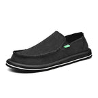 2025 New Spring Handmade Canvas Casual Men Shoes Design Fashion Sneakers Man Loafers Breathable Low Top Flat Shoes Soft Driving - StepByStepNow